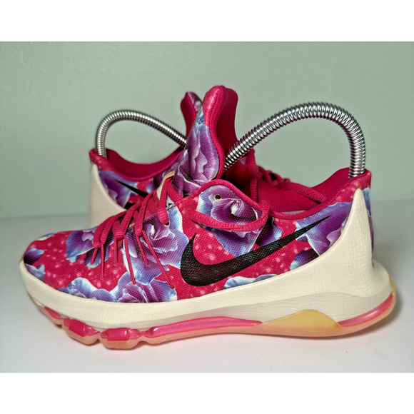 Nike KD 8 Aunt Pearl Pink Sneakers Basketball colorful Size 5 Y Amazing - Picture 1 of 10